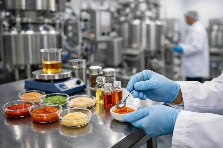 Pruebas de saborización industrial antes de escalar